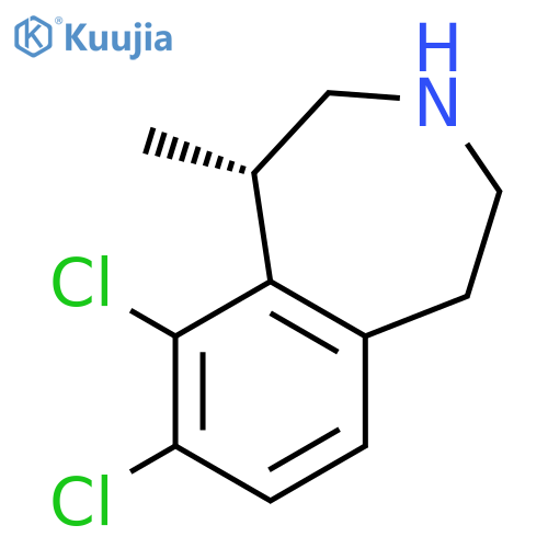 1H-3-Benzazepine, 8,9-dichloro-2,3,4,5-tetrahydro-1-methyl-, (1S)- structure