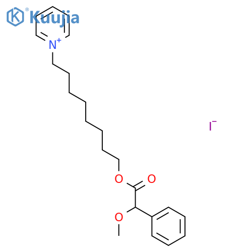 Pyridinium, 1-[8-[[(2S)-methoxyphenylacetyl]oxy]octyl]-, iodide structure