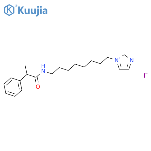 2H-Imidazolium, 1-[8-[[(2R)-1-oxo-2-phenylpropyl]amino]octyl]-, iodide structure