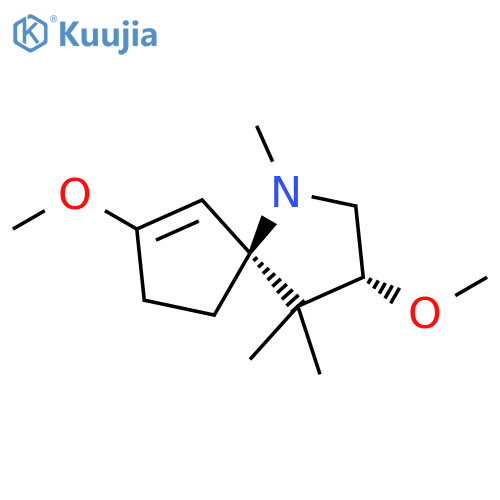 1-Azaspiro[4.4]non-6-ene, 3,7-dimethoxy-1,4,4-trimethyl-, trans- (9CI) structure