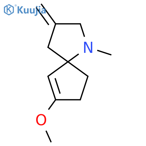 1-Azaspiro[4.4]non-6-ene, 7-methoxy-1-methyl-3-methylene- structure