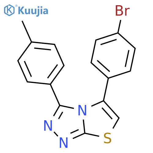 Thiazolo[2,3-c]-1,2,4-triazole,5-(4-bromophenyl)-3-(4-methylphenyl)- structure