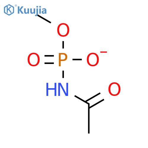 Phosphoramidic acid, acetyl-, monomethyl ester structure