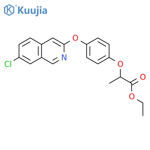 Propanoic acid, 2-[4-[(7-chloro-3-isoquinolinyl)oxy]phenoxy]-, ethyl ester structure