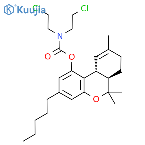 delta-9-Tetrahydrocannabinol dichloroethyl carbamoyl ester structure