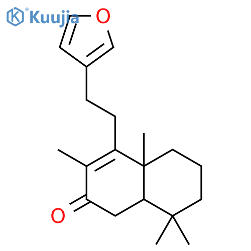 (+)-(4aS,8aS)-4-[2-(3-furyl)ethyl]-4a,5,6,7,8,8a-hexahydro-3,4a,8,8-tetramethylnaphthalen-2(1H)-one structure