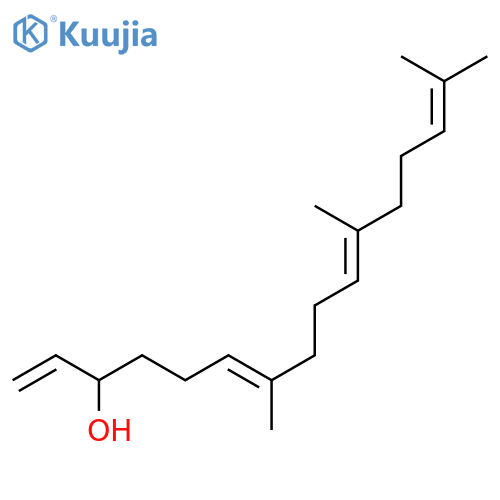 1,6,10,14-HEXADECATETRAEN-3-OL, 7,11,15-TRIMETHYL-, (E,E)- structure