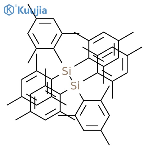 DISILANE, HEXAKIS(2,4,6-TRIMETHYLPHENYL)- structure