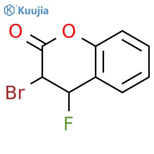 2H-1-Benzopyran-2-one, 3-bromo-4-fluoro-3,4-dihydro- structure