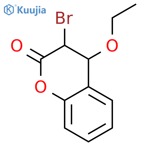 2H-1-Benzopyran-2-one, 3-bromo-4-ethoxy-3,4-dihydro- structure