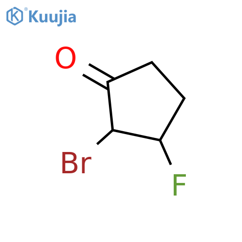Cyclopentanone, 2-bromo-3-fluoro- structure