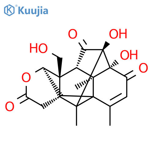 (2S,2aR,6aR,10R,10aS,10bS,10cR)-2,2a-dihydroxy-10a-(hydroxymethyl)-5,10c,11-trimethyl-2a,6,6a,9,10,10a,10b,10c-octahydro-2,5a,10-(methanetriyl)indeno[1,7-fg]chromene-1,3,8(2H)-trione structure