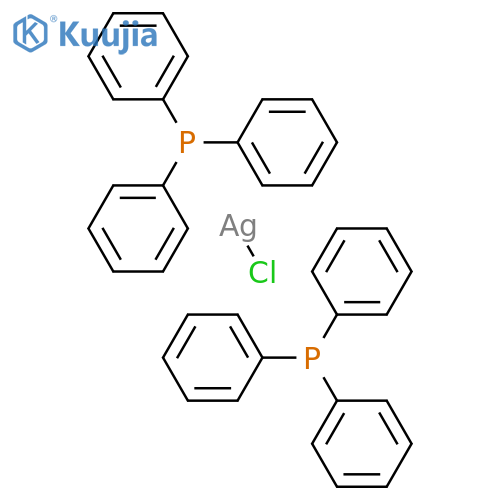 Silver, chlorobis(triphenylphosphine)- structure
