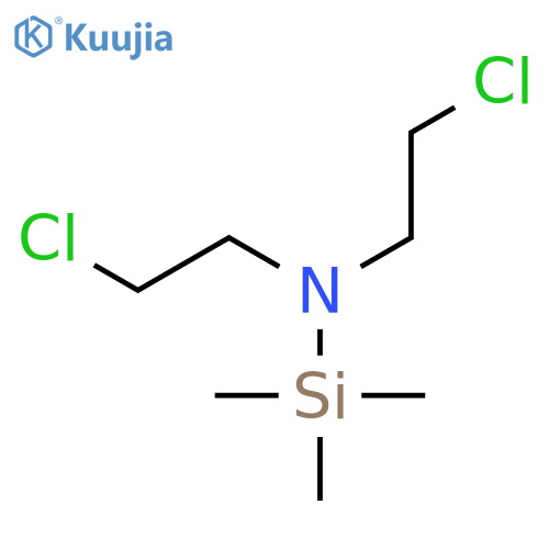 N,N-bis(2-chloroethyl)-1,1,1-trimethylsilanamine structure