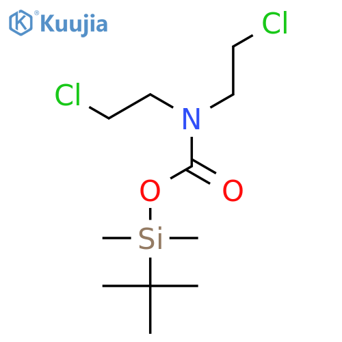 Carbamic acid,bis(2-chloroethyl)-, (1,1-dimethylethyl)dimethylsilyl ester (9CI) structure