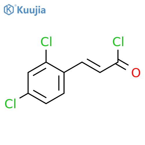 2-PROPENOYL CHLORIDE, 3-(2,4-DICHLOROPHENYL)-, (2E)- structure