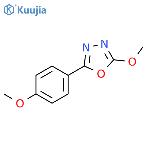1,3,4-Oxadiazole, 2-methoxy-5-(4-methoxyphenyl)- structure