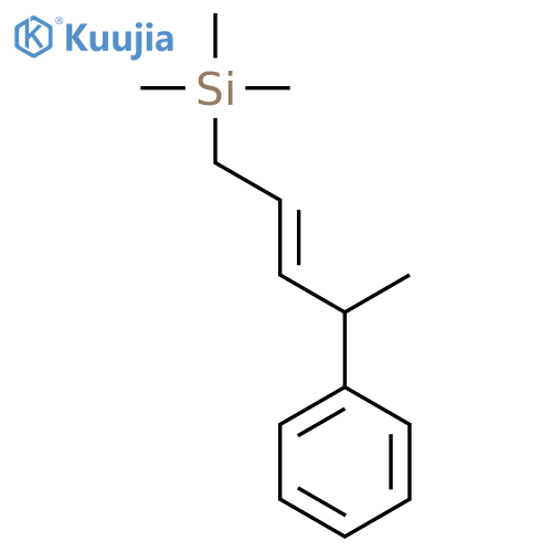 Silane, trimethyl(4-phenyl-2-pentenyl)- structure