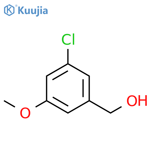 (3-Chloro-5-methoxyphenyl)methanol structure