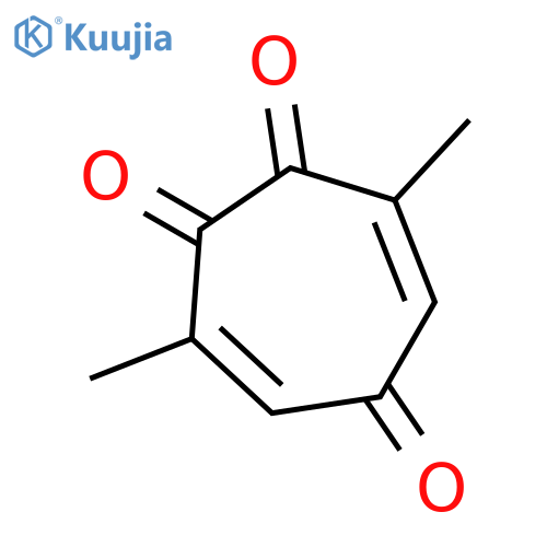 3,6-CYCLOHEPTADIENE-1,2,5-TRIONE, 3,7-DIMETHYL- structure
