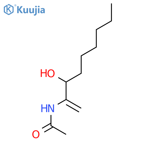 N-(3-hydroxynon-1-en-2-yl)acetamide structure