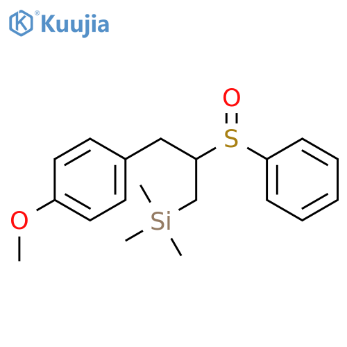 SILANE, [3-(4-METHOXYPHENYL)-2-(PHENYLSULFINYL)PROPYL]TRIMETHYL- structure