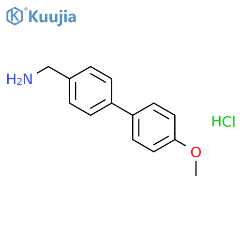4-(4-methoxyphenyl)phenylmethanamine hydrochloride structure
