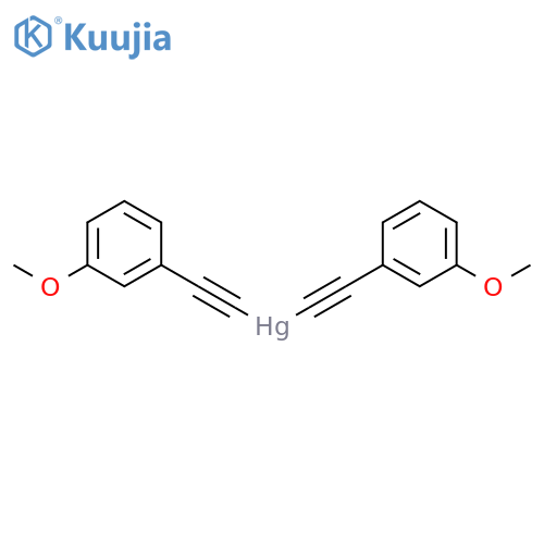 Mercury, bis[(3-methoxyphenyl)ethynyl]- structure