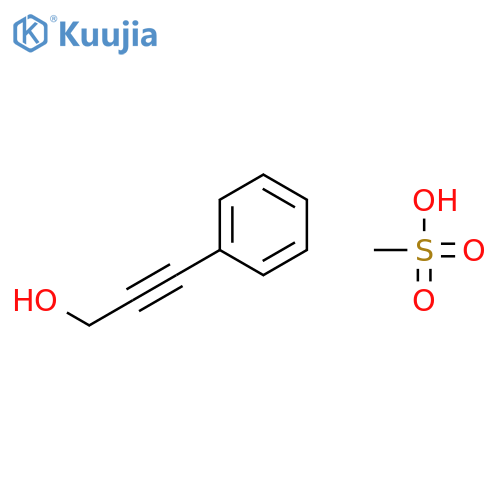 2-Propyn-1-ol, 3-phenyl-, methanesulfonate structure