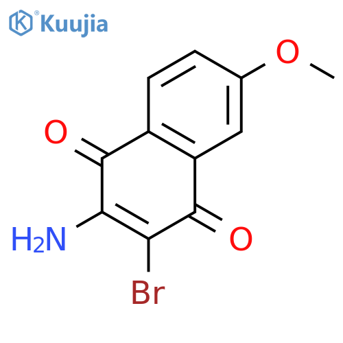 1,4-Naphthalenedione, 2-amino-3-bromo-6-methoxy- structure