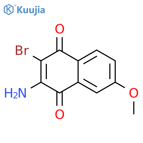 1,4-Naphthalenedione, 3-amino-2-bromo-6-methoxy- structure