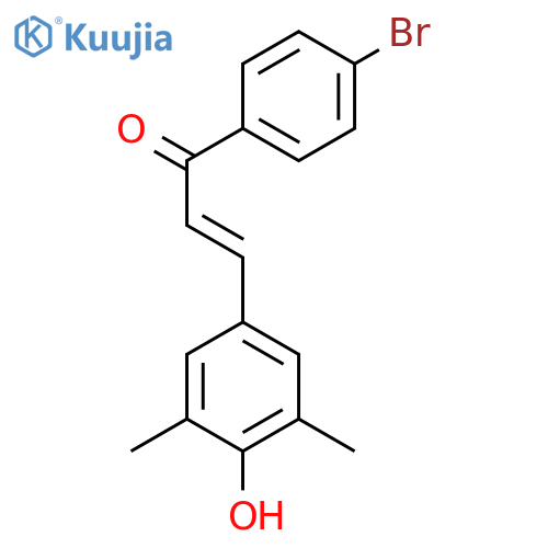 2-Propen-1-one, 1-(4-bromophenyl)-3-(4-hydroxy-3,5-dimethylphenyl)- structure