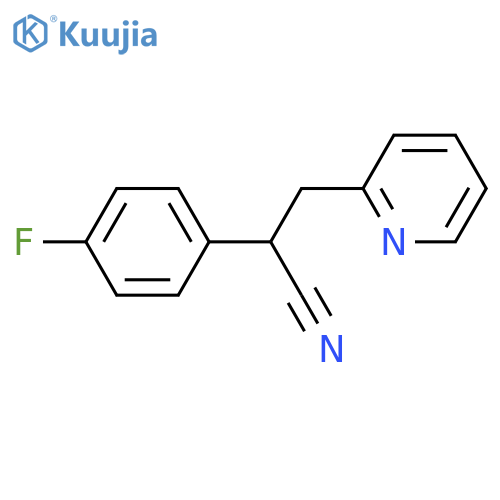 2-Pyridinepropanenitrile, a-(4-fluorophenyl)- structure