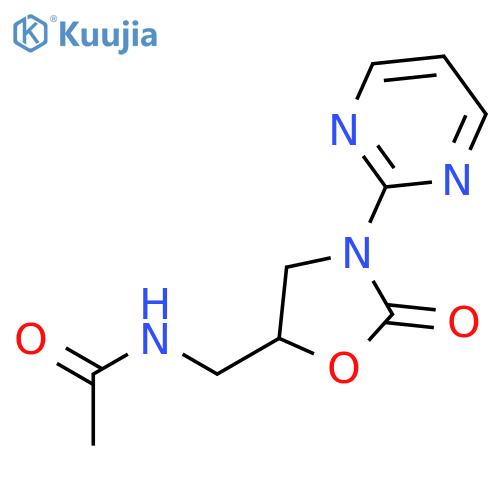 Acetamide, N-[[2-oxo-3-(2-pyrimidinyl)-5-oxazolidinyl]methyl]- structure