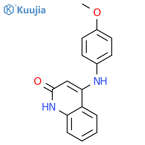 2(1H)-Quinolinone, 4-[(4-methoxyphenyl)amino]- structure