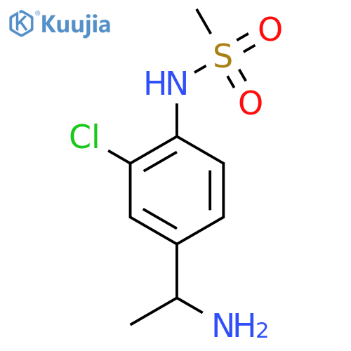 Methanesulfonamide, N-[4-(1-aminoethyl)-2-chlorophenyl]- structure