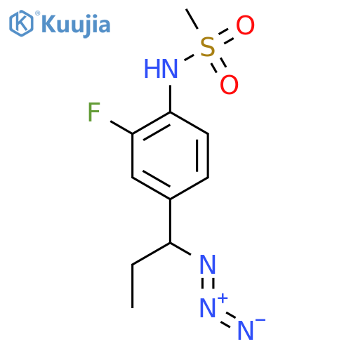 Methanesulfonamide, N-[4-(1-azidopropyl)-2-fluorophenyl]- structure