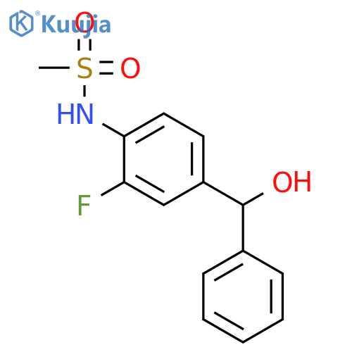 Methanesulfonamide, N-[2-fluoro-4-(hydroxyphenylmethyl)phenyl]- structure
