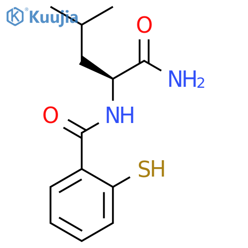 Benzamide, N-[(1S)-1-(aminocarbonyl)-3-methylbutyl]-2-mercapto- structure