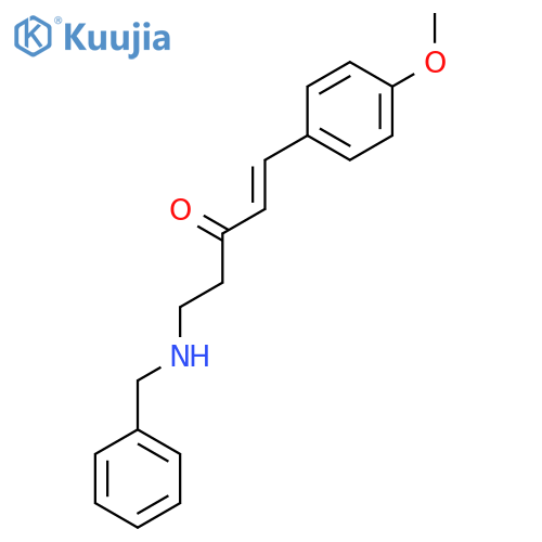 1-Penten-3-one, 1-(4-methoxyphenyl)-5-[(phenylmethyl)amino]-, (1E)- structure