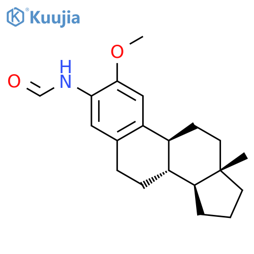Formamide, N-(2-methoxyestra-1,3,5(10)-trien-3-yl)- structure