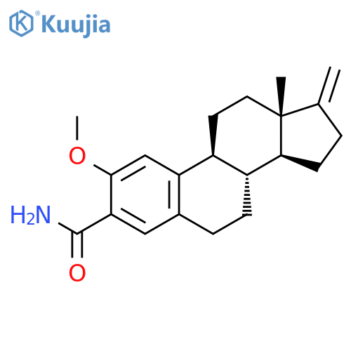 Estra-1,3,5(10)-triene-3-carboxamide, 2-methoxy-17-methylene- structure
