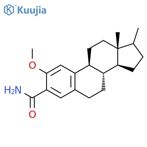 Estra-1,3,5(10)-triene-3-carboxamide, 2-methoxy-17-methyl- structure