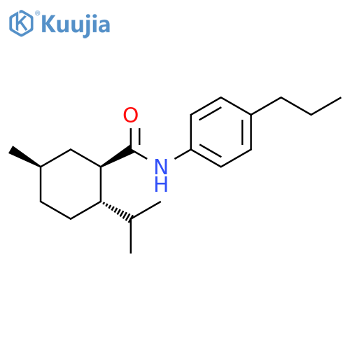 Cyclohexanecarboxamide,5-methyl-2-(1-methylethyl)-N-(4-propylphenyl)-, (1R,2S,5R)- structure