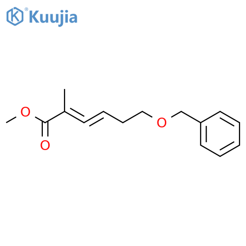 2,3-Hexadienoic acid, 2-methyl-6-(phenylmethoxy)-, methyl ester structure