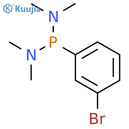 Phosphonous diamide, P-(3-bromophenyl)-N,N,N',N'-tetramethyl- structure