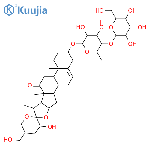 3,23,27-Trihydroxyspirost-5-en-12-one; (3β,23S,25S)-form, 3-O-[β-D-Glucopyranosyl-(1→4)-β-D-fucopyranoside] structure