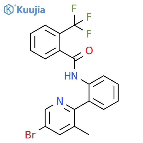 Benzamide, N-[2-(5-bromo-3-methyl-2-pyridinyl)phenyl]-2-(trifluoromethyl)- structure