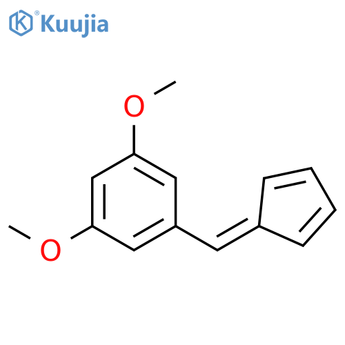 Benzene, 1-(2,4-cyclopentadien-1-ylidenemethyl)-3,5-dimethoxy- structure