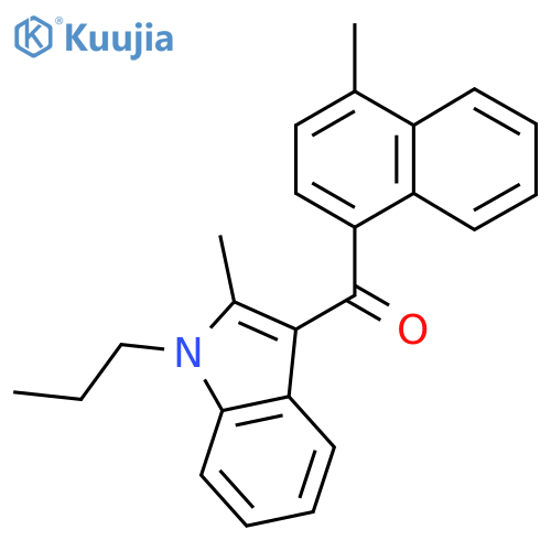 (4-Methylnaphthalen-1-yl)(2-methyl-1-propyl-1H-indol-3-yl)methanone structure